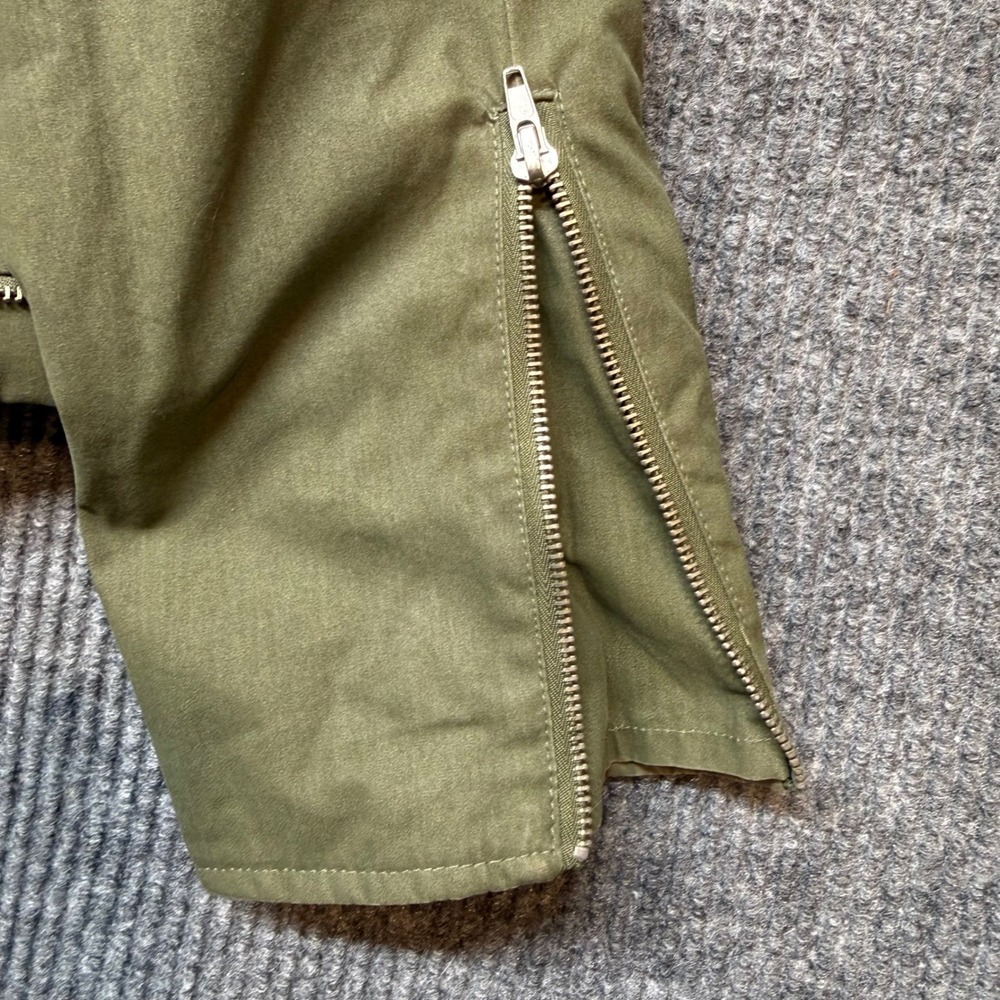 Vintage Juicy Couture Army Jacket Womens Large Olive Faux Fur Collar Rare Y2K - Picture 10 of 14